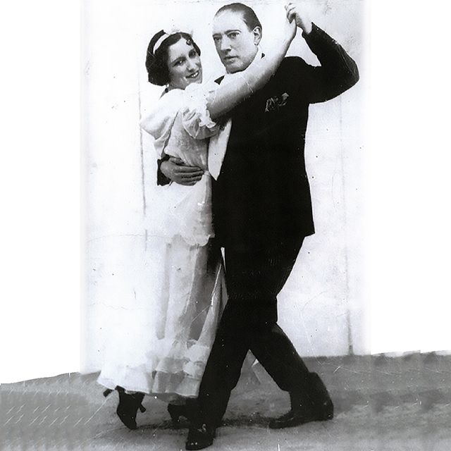 El Cachafaz, Argentine Tango legend dancer and Carmencita Calderon.