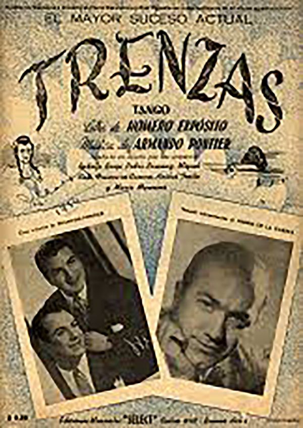 "Trenzas", Argentine Tango music sheet cover