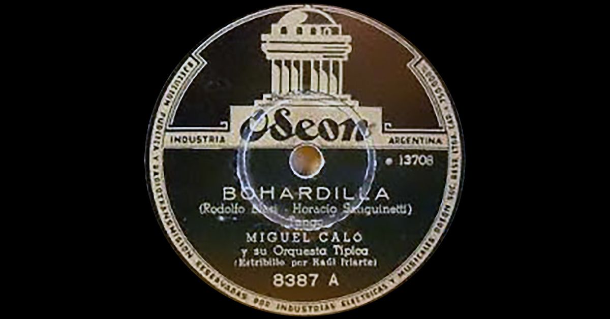 "Bohardilla", disco vinilo del tango.