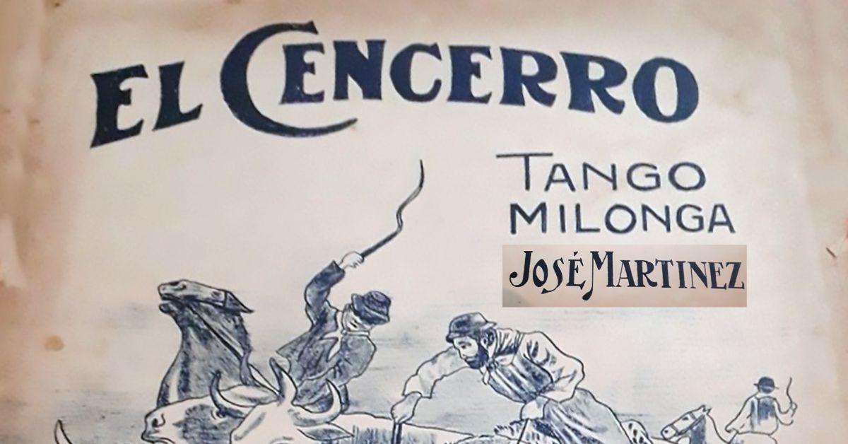 "El Cencerro", tapa de la partitura musical del Tango.