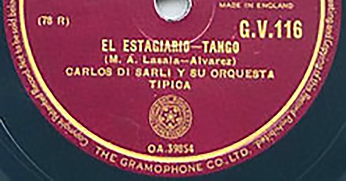 "El estagiario", disco vinilo del tango.