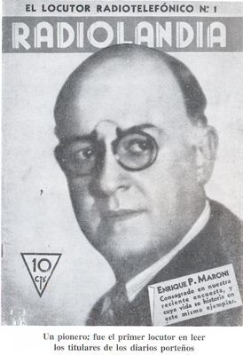 Enrique Maroni fue uno de los autores de la letra "si supieras" escrita para La Cumparsita.