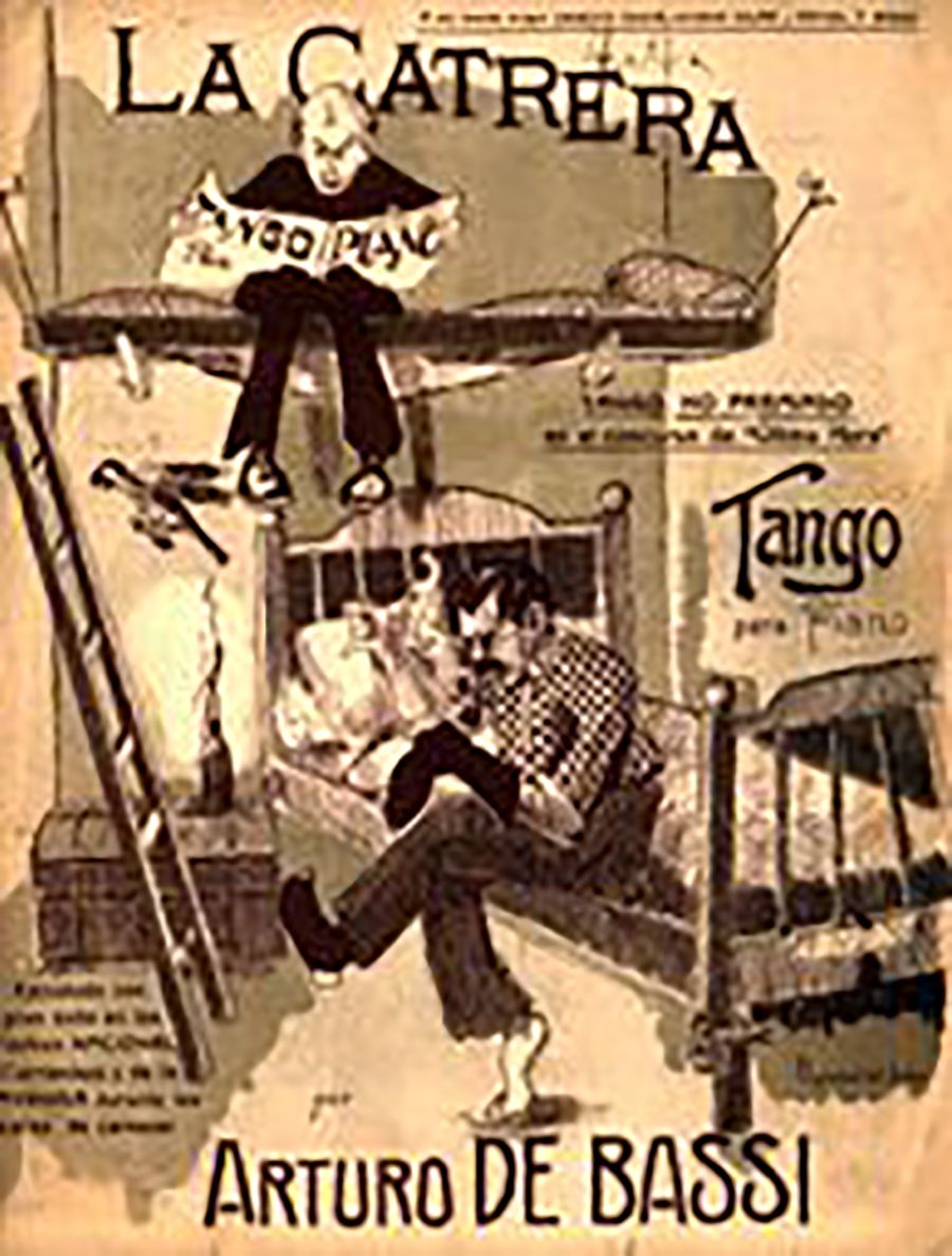 "La Catrera", Tango de Arturo De Bassi. Partitura original. Tapa.