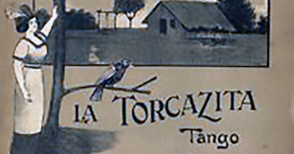 "La torcasita", tapa de la partitura musical del tango.