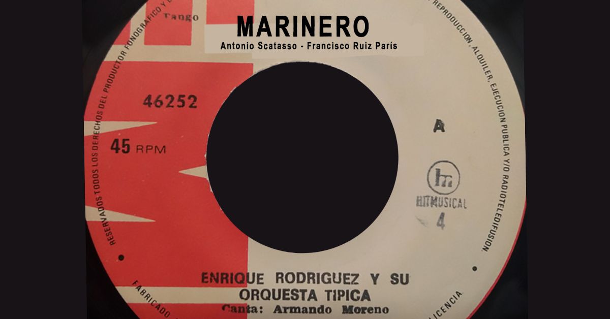 "Marinero", disco vinilo de tango.