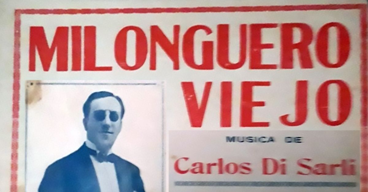 "Milonguero viejo", tapa de la partitura musical del tango.