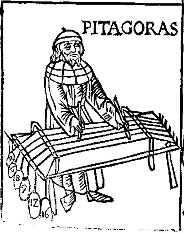 Pitágoras, sabio de la antigua Grecia.