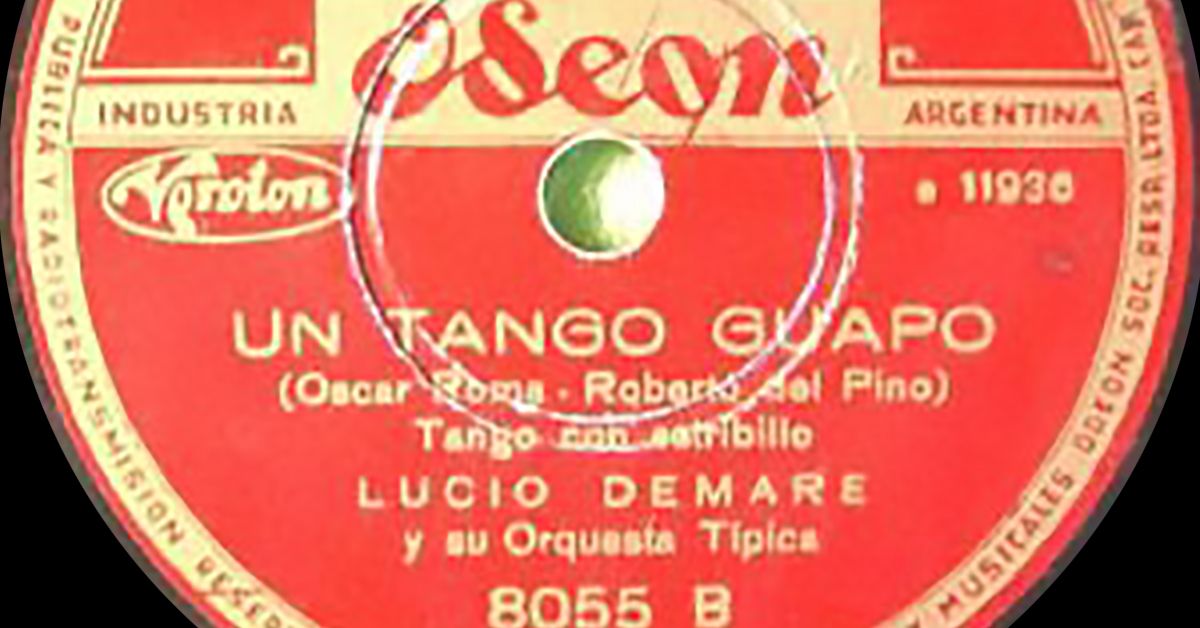 "Un Tango Guapo", disco vinilo del tango.