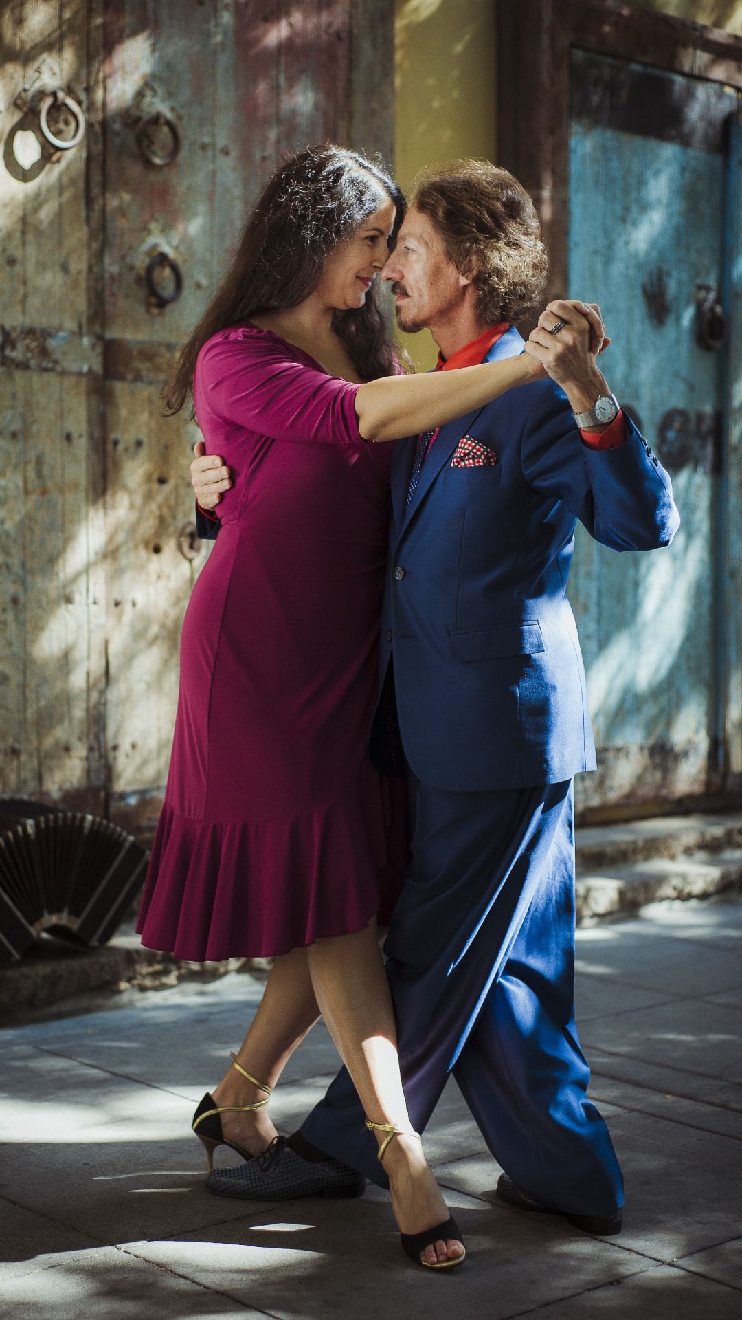 Marcelo Solis y Mimi bailan Tango