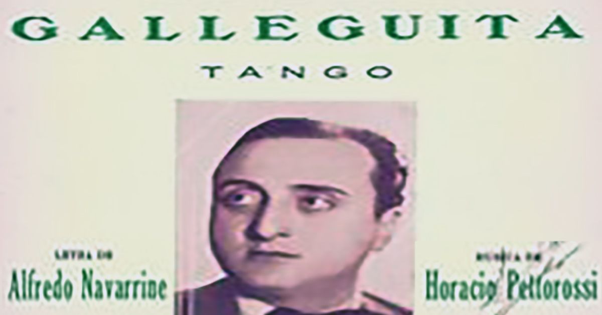 "Galleguita", Tapa de la partitura musical del tango.