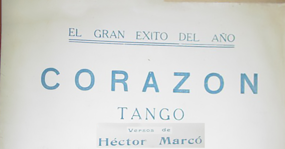 "Corazón" por Carlos Di Sarli y su Orquesta Típica, canta Roberto Rufino; 1939.