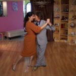 Marcelo Solís bailando tango argentino con Mimi