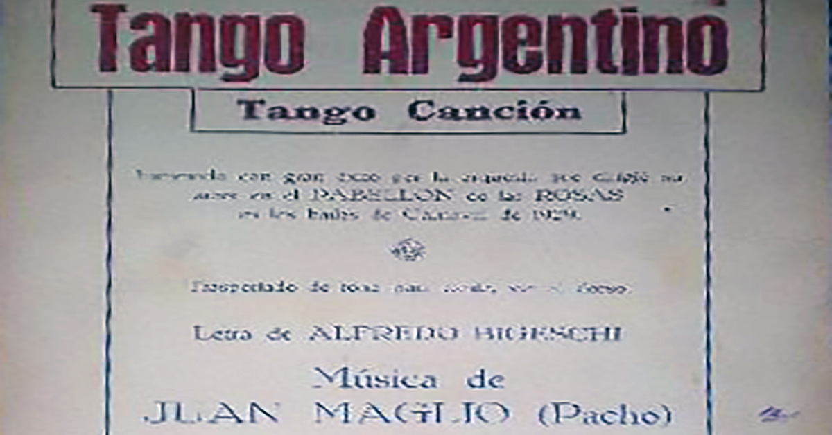 "Tango argentino" por Enrique Rodriguez y su Orquesta Típica, canta Armando Moreno; 1942.