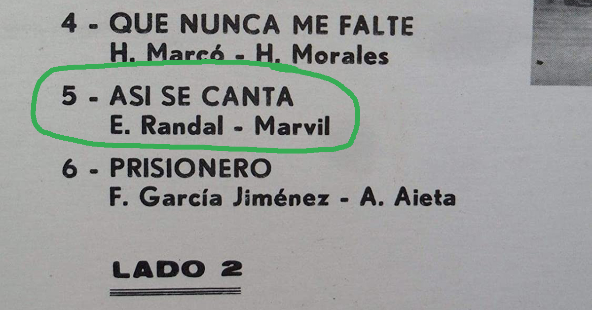"Así se canta" por Ricardo Tanturi y su Orquesta Típica, canta Enrique Campos; 1943.