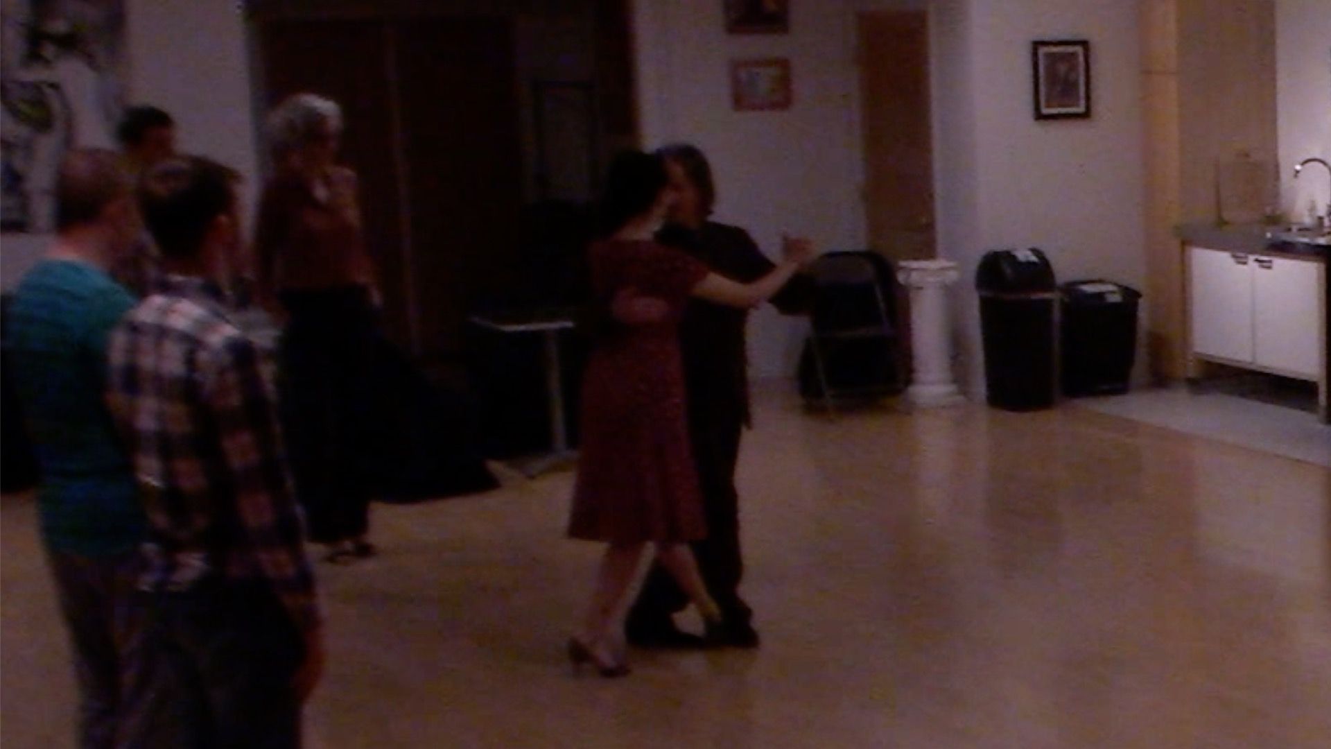 Argentine Tango dancing with Miranda at a beginner class in San Francisco