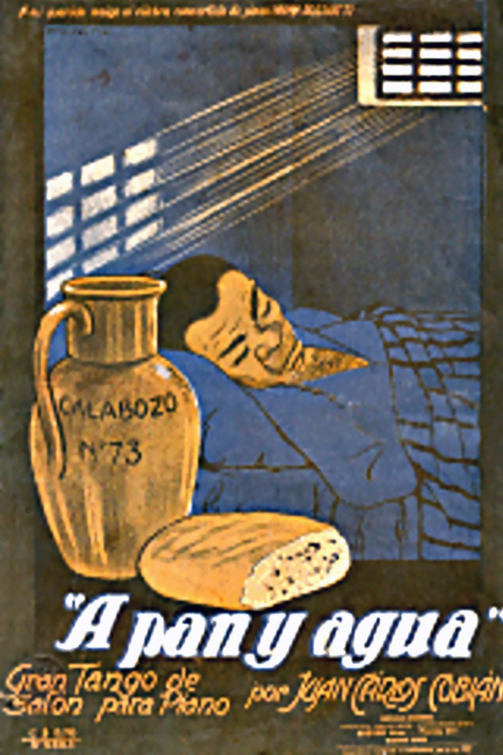 'A pan y agua', Argentine Tango music sheet cover.