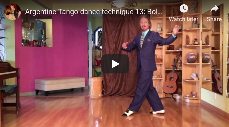 Argentine Tango dance technique 13: Boleo with Marcelo Solis