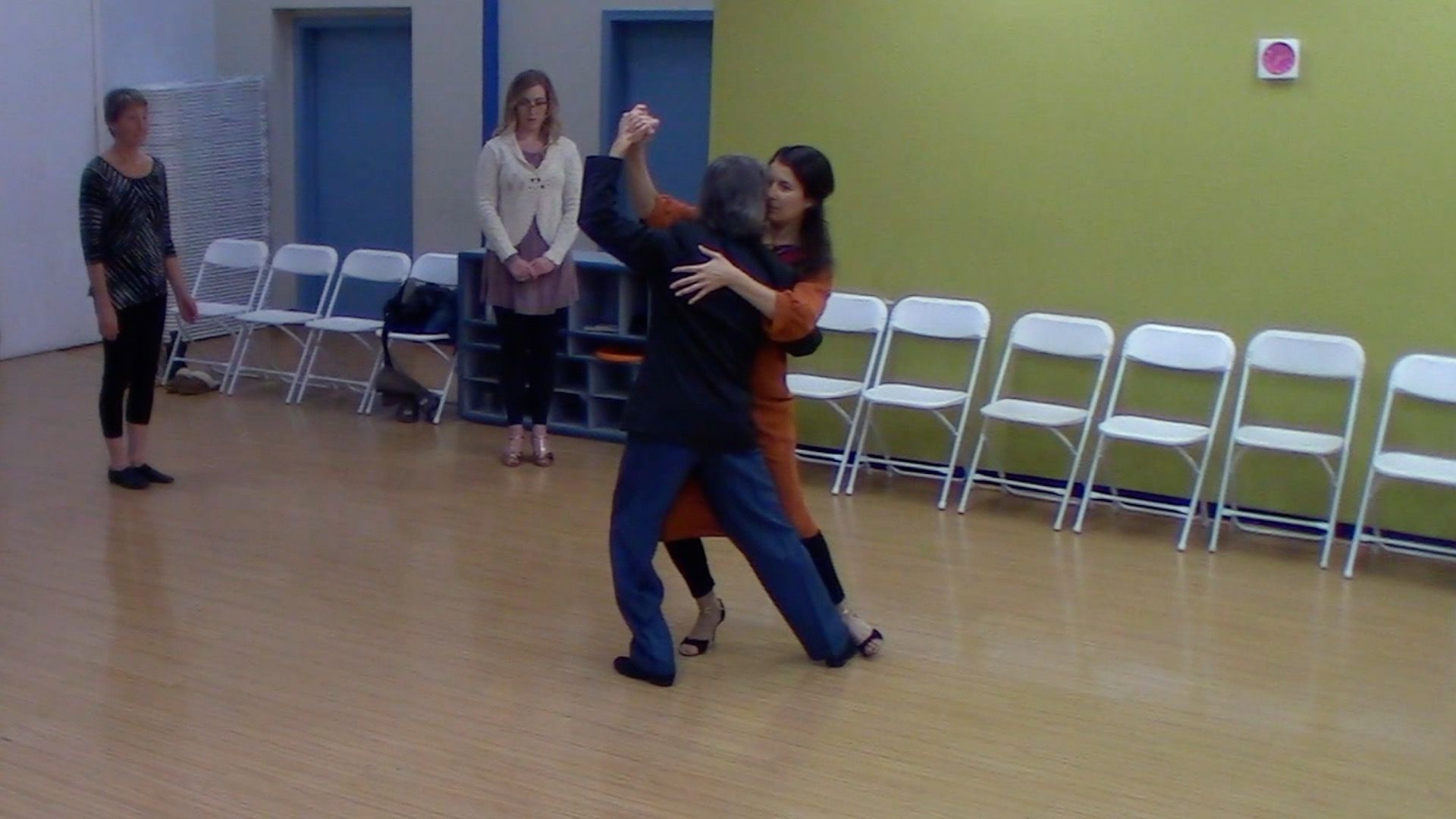 Argentine Tango dancing with Mimi at our beginner class