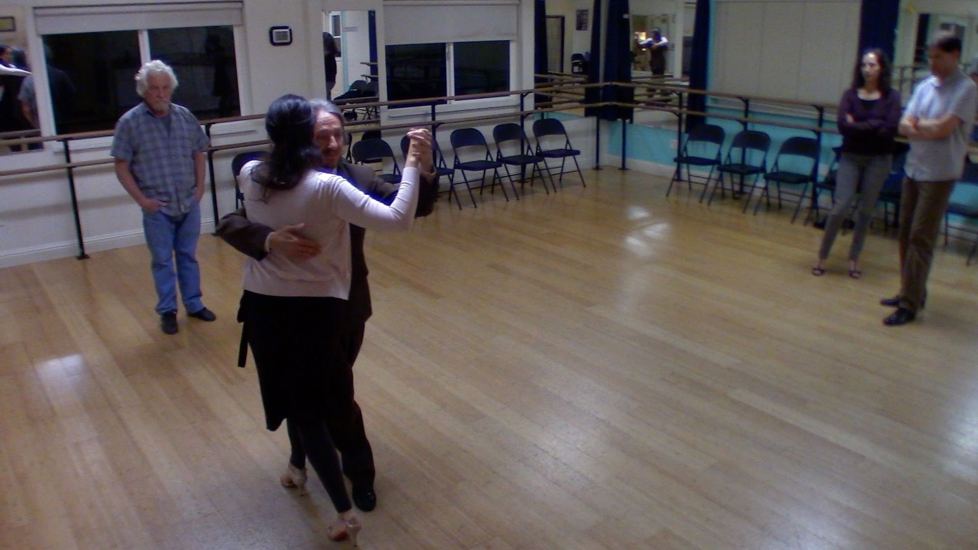Argentine Tango intermediate class with Mimi: backward ocho variation