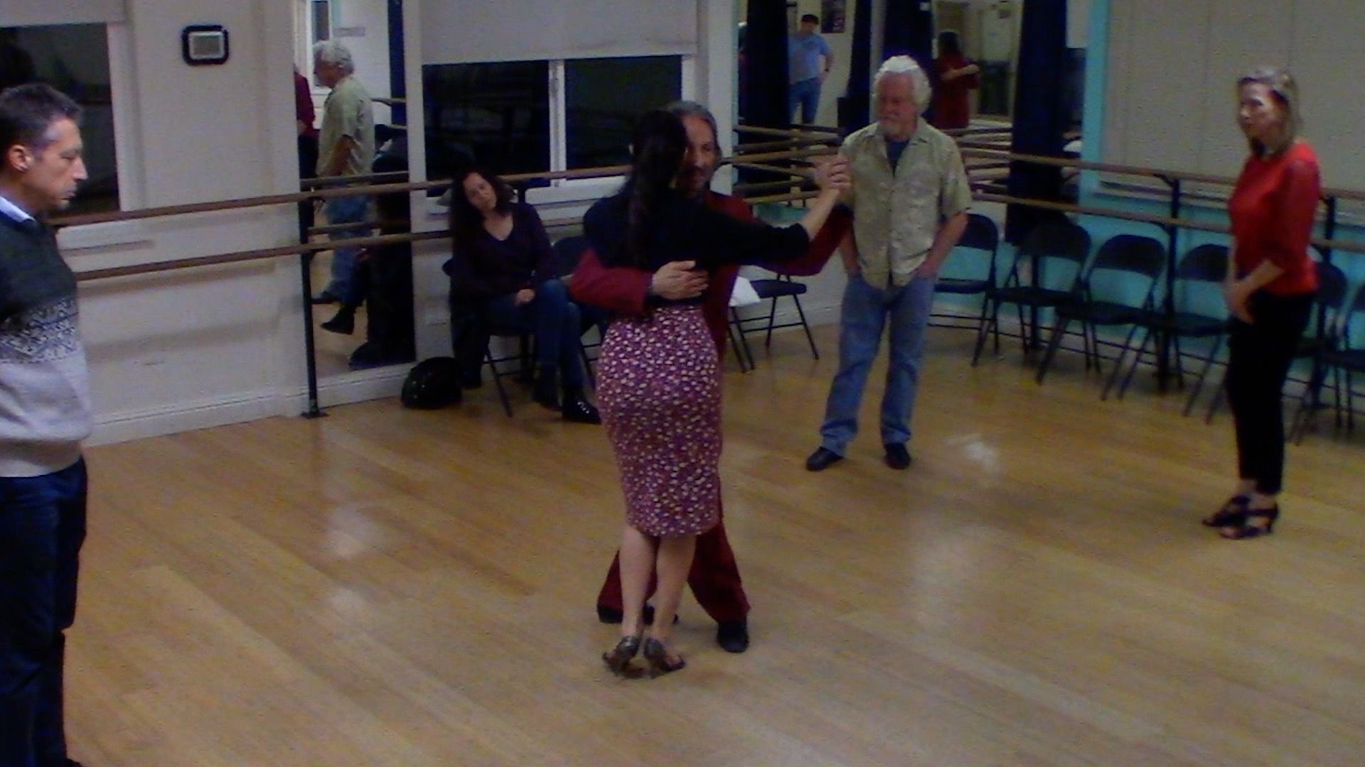 Argentine Tango intermediate class with Miranda: calecita (carousel) and backward ocho