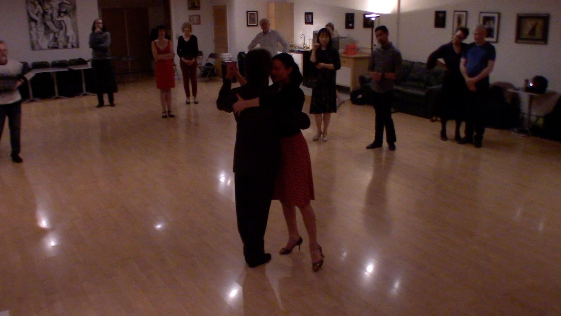 Argentine Tango intermediate class with Miranda: slow in 3 combinations 2