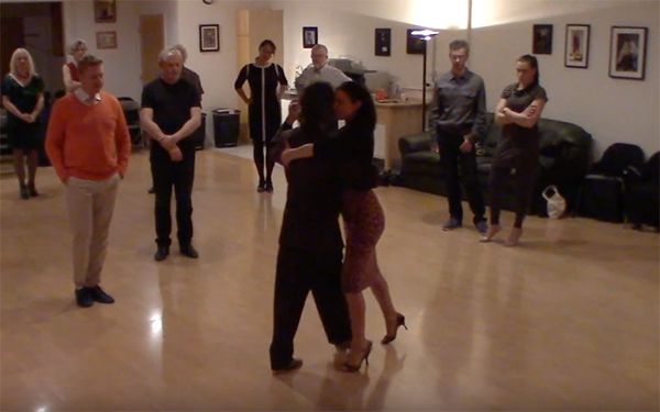 Argentine Tango intermediate class with Miranda_ Crossed system walk circular