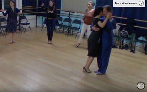 Argentine Tango intermediate class with Miranda_ milonga, side step