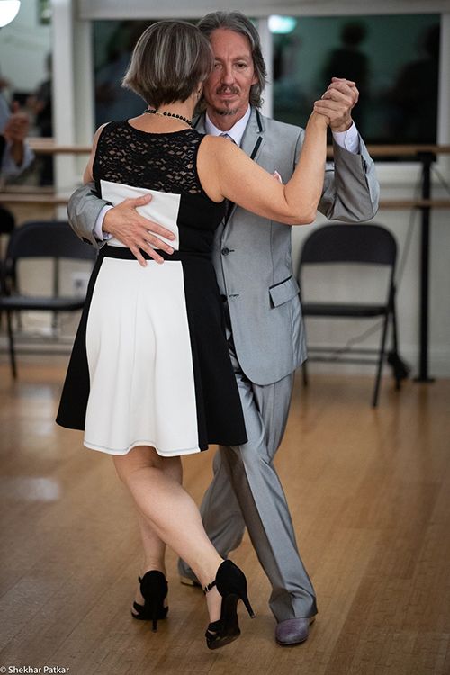 Dancing Argentine Tango with Julia at Lafayette milonga