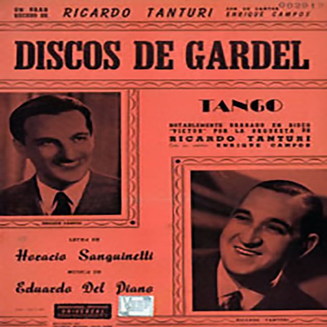"Discos de Gardel", Argentine Tango music sheet cover.