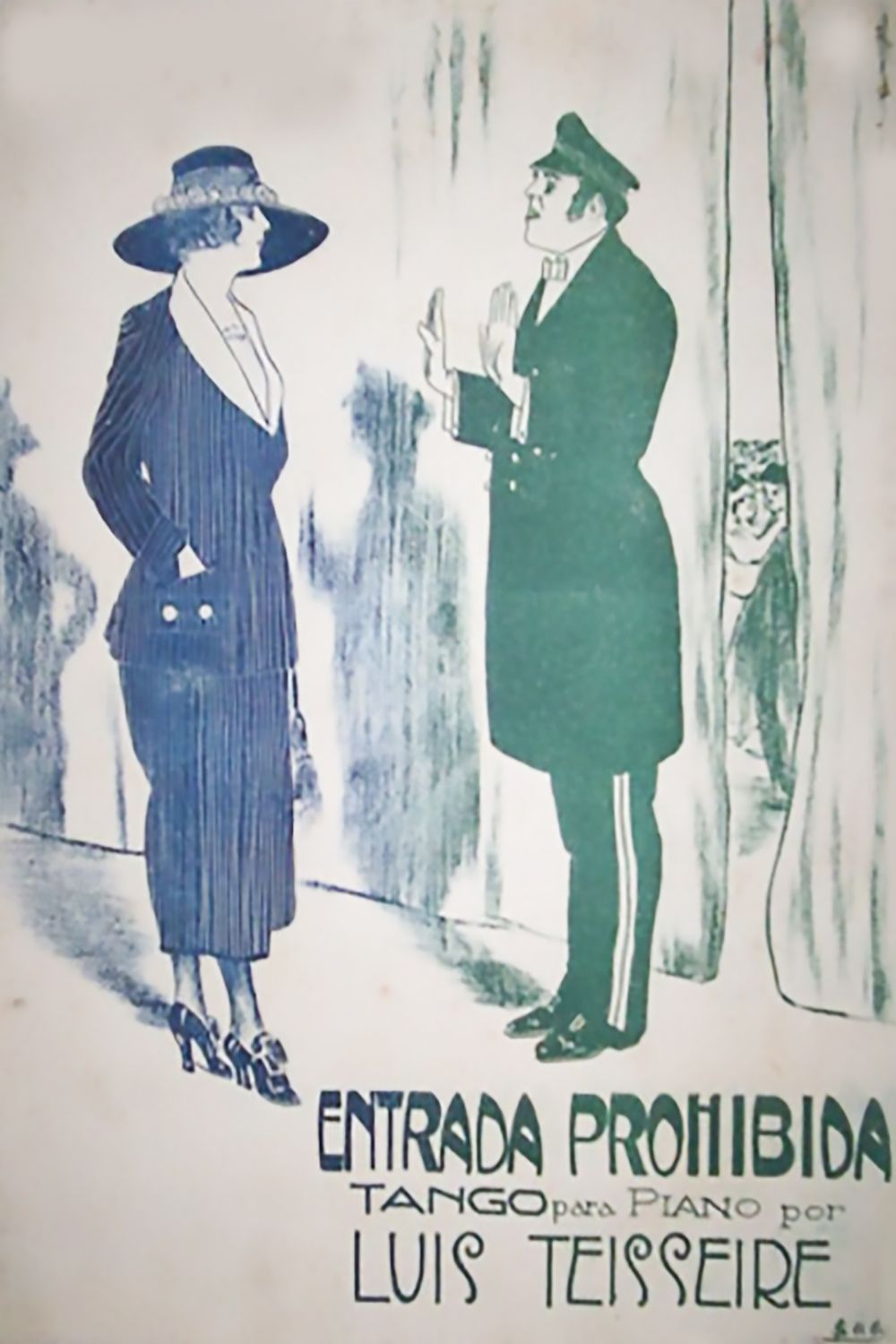 'Entrada prohibida', Argentine Tango music sheet cover.