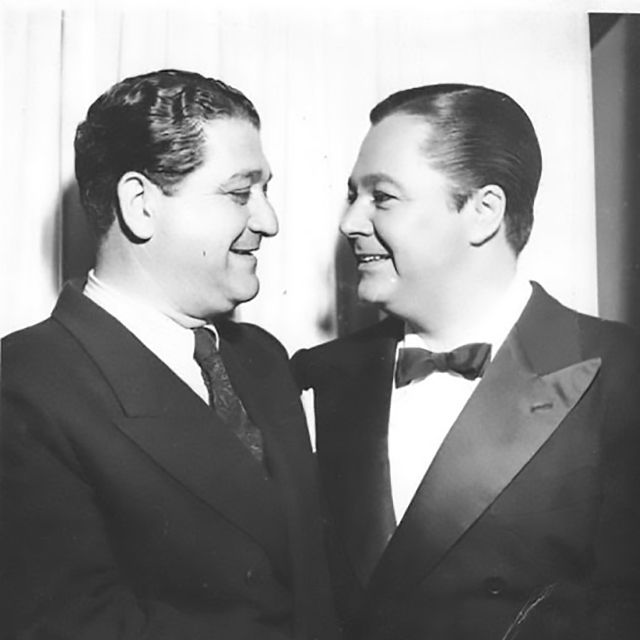 Francisco Fiorentino with Anibal Troilo, creators of Argentine Tango.