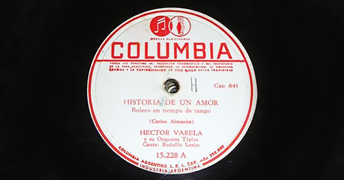 "Historia de un amor", Argentine Tango vinyl disc.