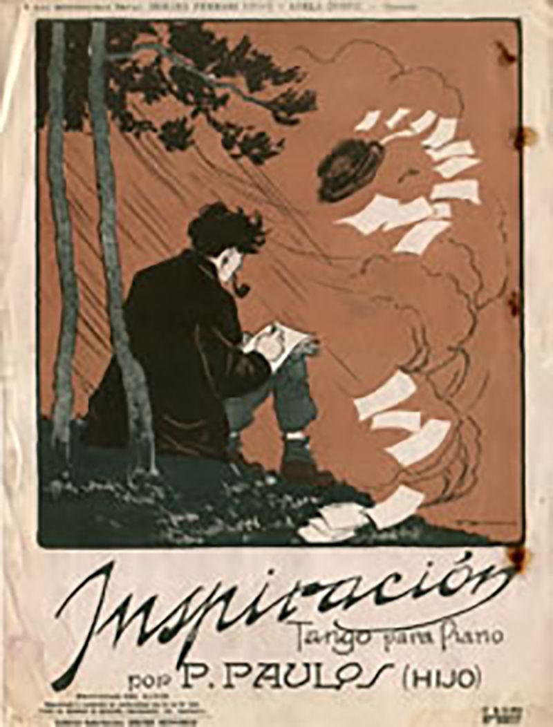 Music sheet cover of the Tango "Inspiracion"