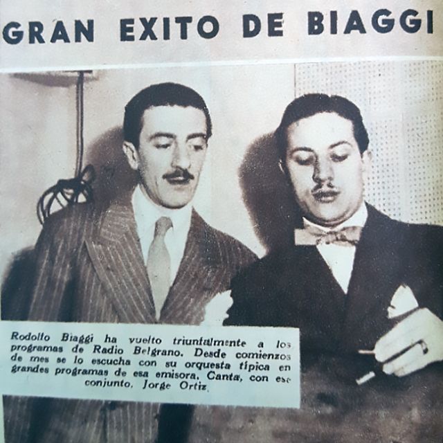 Jorge Ortiz and Rodolfo Biagi, Argentine Tango artists.