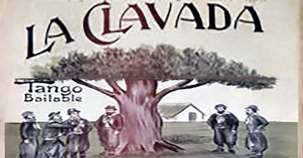 "La clavada", Argentine Tango music sheet cover.