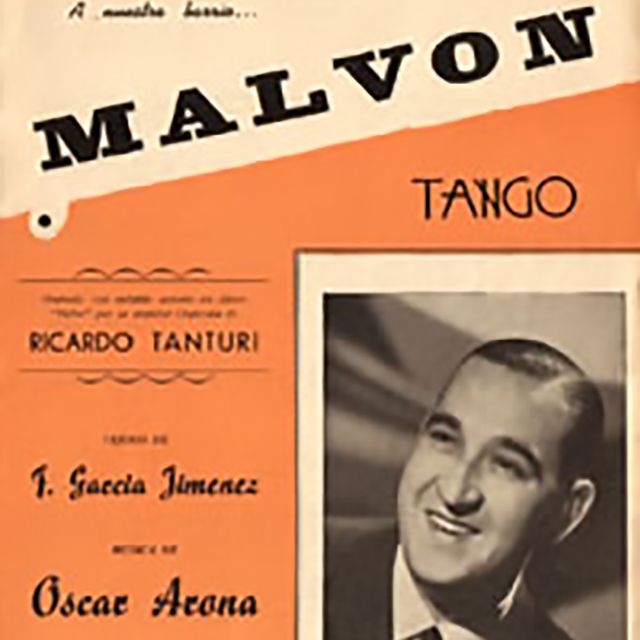 "Malvón", Argentine Tango music sheet cover.