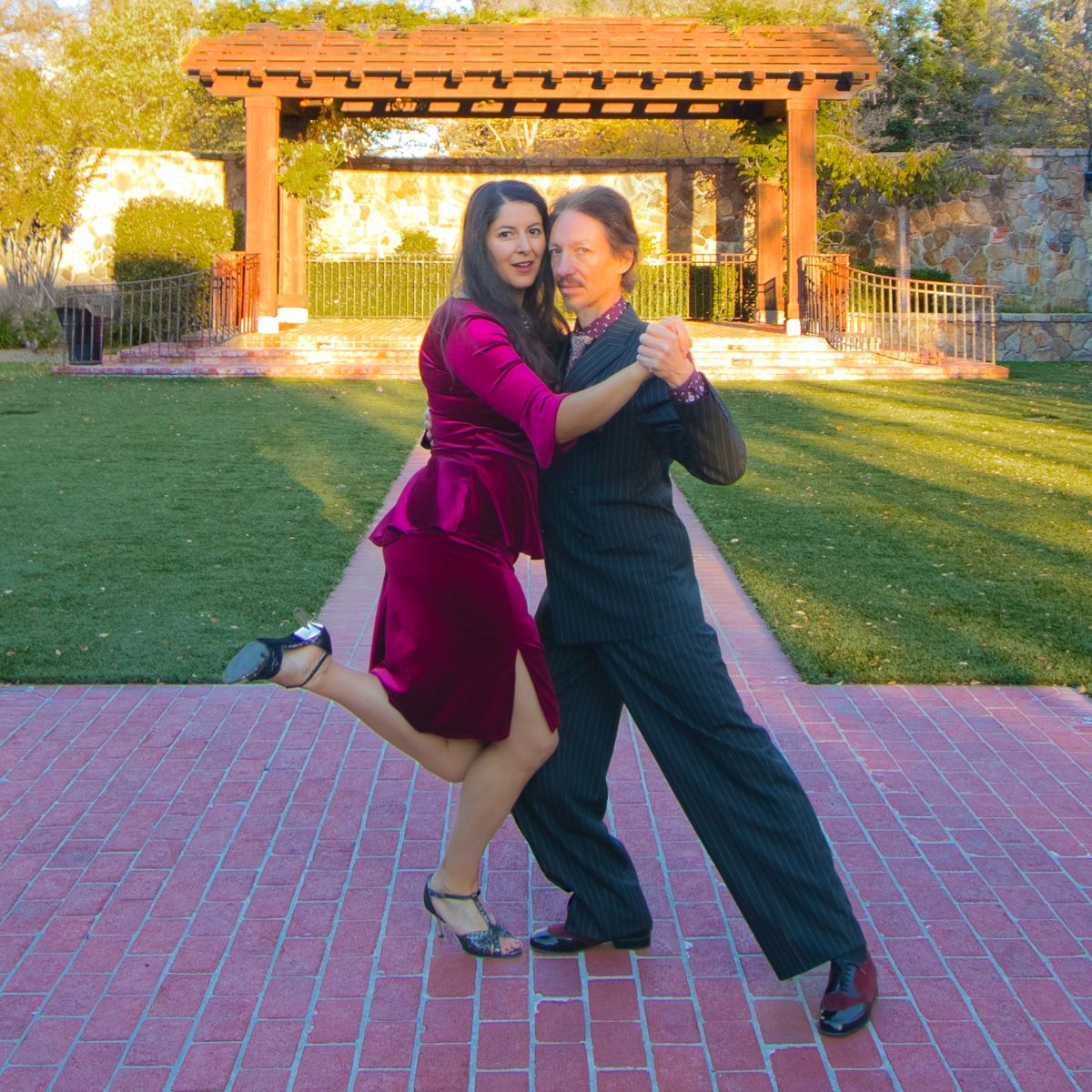 Argentine Tango dancing by Marcelo Solis and Mimi at Yountville, California