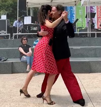 Marcelo and Miranda dancing Argentine Tango in San Francisco