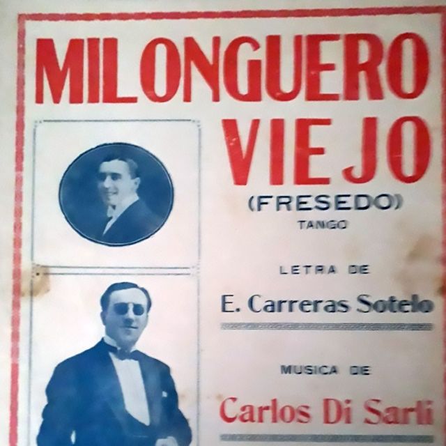 "Milonguero viejo", Argentine Tango music sheet cover.