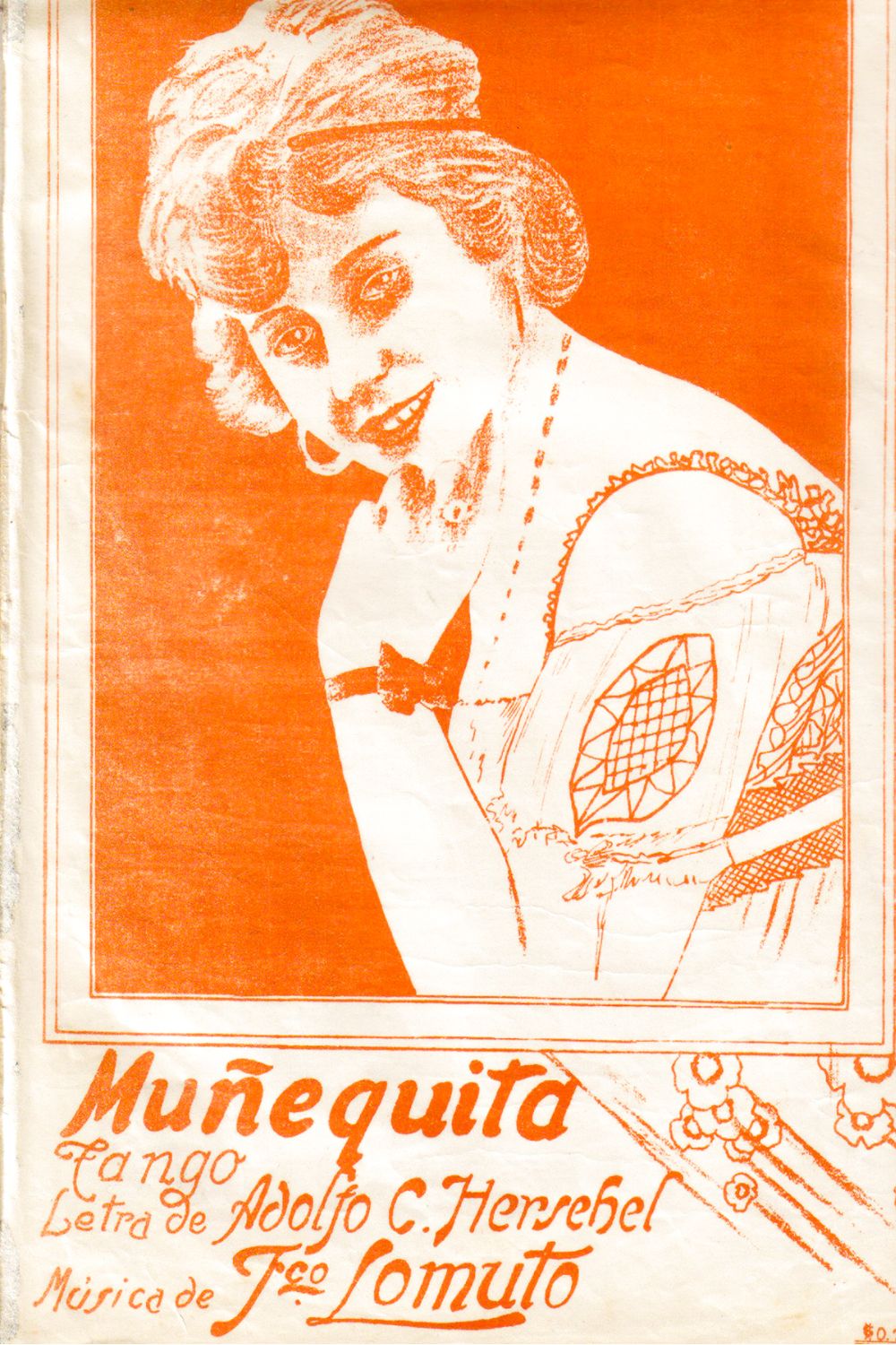 "Muñequita", Argentine Tango music sheet cover.