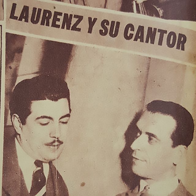 Pedro Laurenz with Juan Carlos Casas, Argentine Tango music creators.