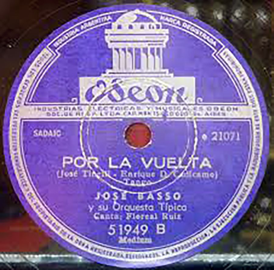 "Por la vuelta" vinyl disc
