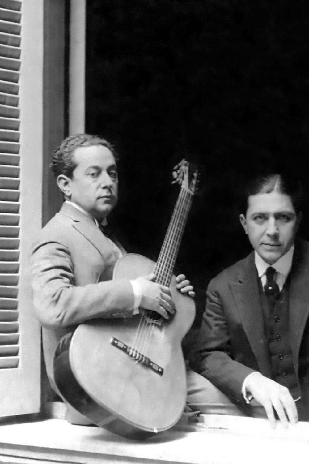 José Razzano, Argentine Tango musician and composer, with Gardel in 1926.