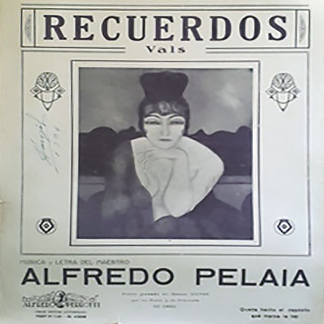 "Recuerdos", Argentine Tango vals music sheet cover.