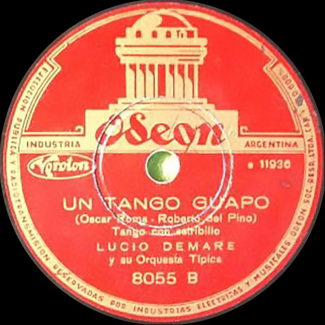 "Un Tango Guapo" Argentine Tango vinyl disc.