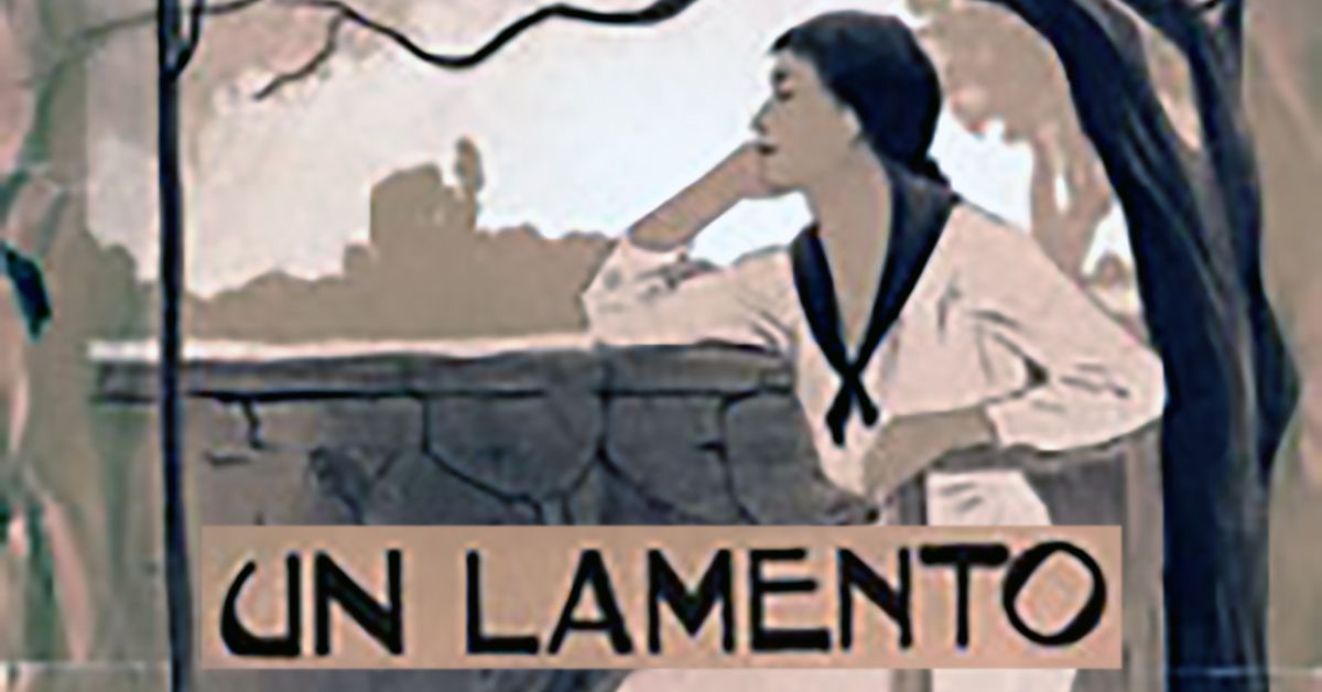 "Un lamento", Argentine Tango music sheet cover.