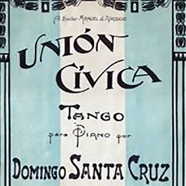 "Unión Cívica", Argentine Tango music sheet cover.