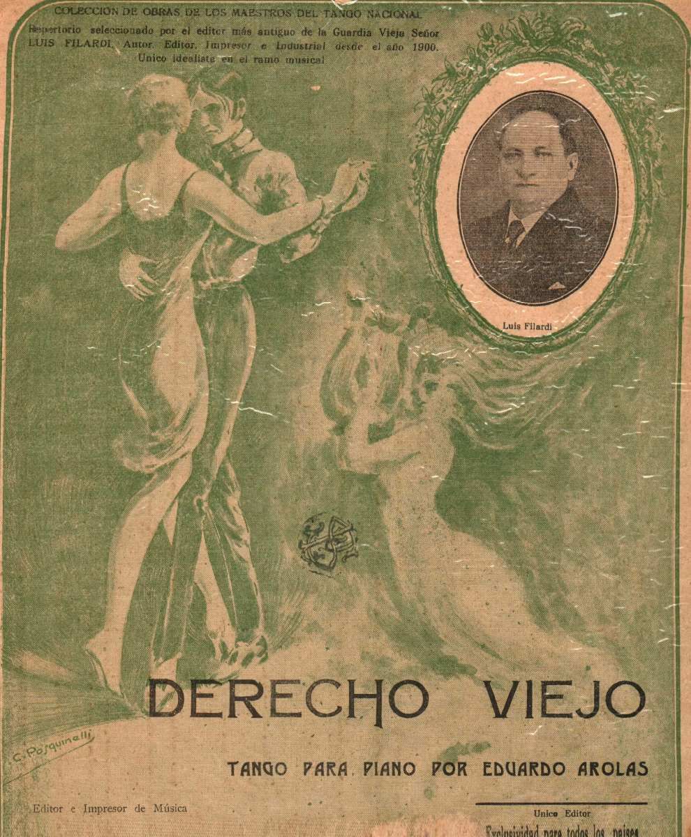 "Derecho viejo" of Eduardo Arolas. History of Tango by Marcelo Solis. Escuela de Tango de Buenos Aires.