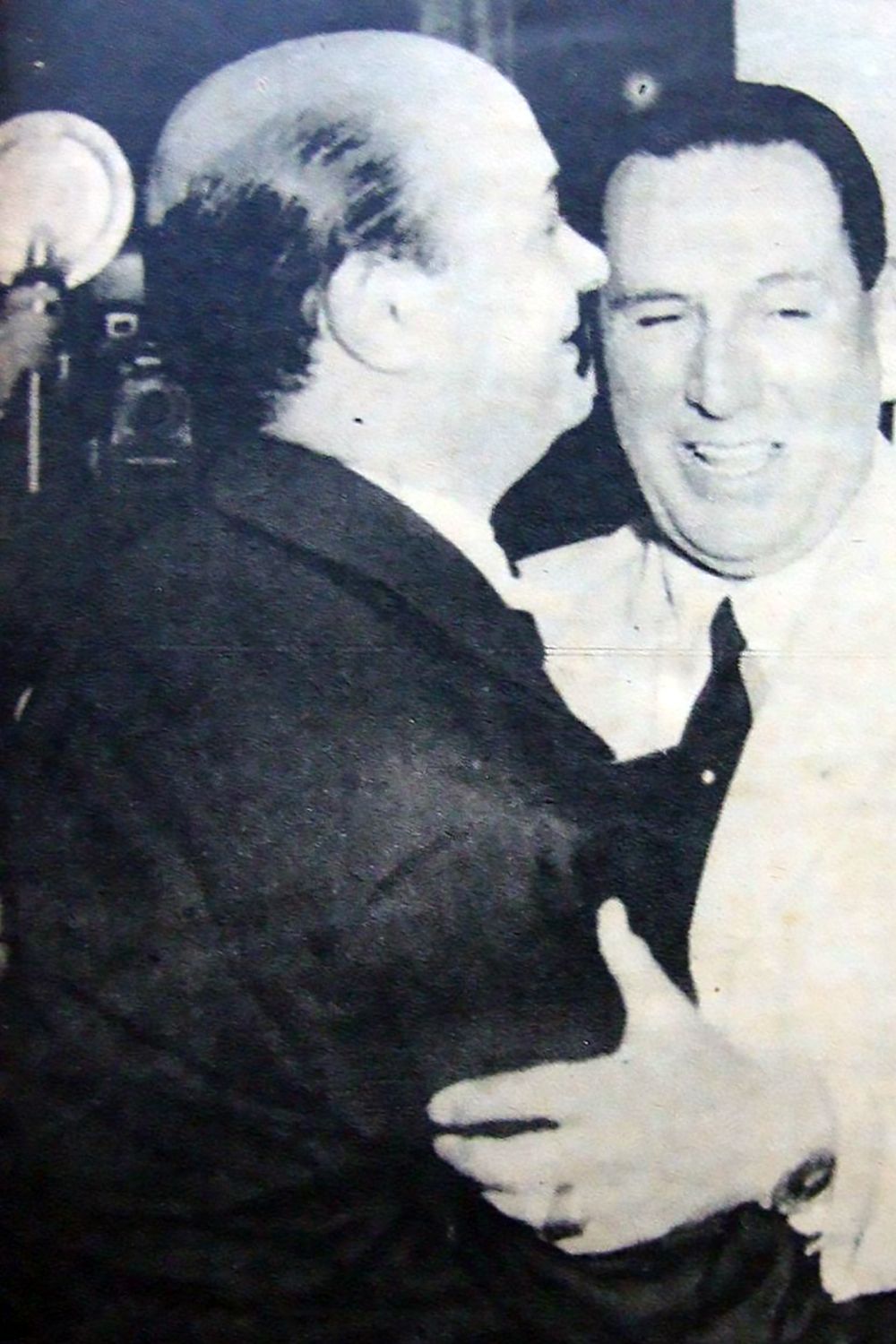 Cátulo Castillo, Argentine Tango lyricist and composer, and Perón, Argentine president.