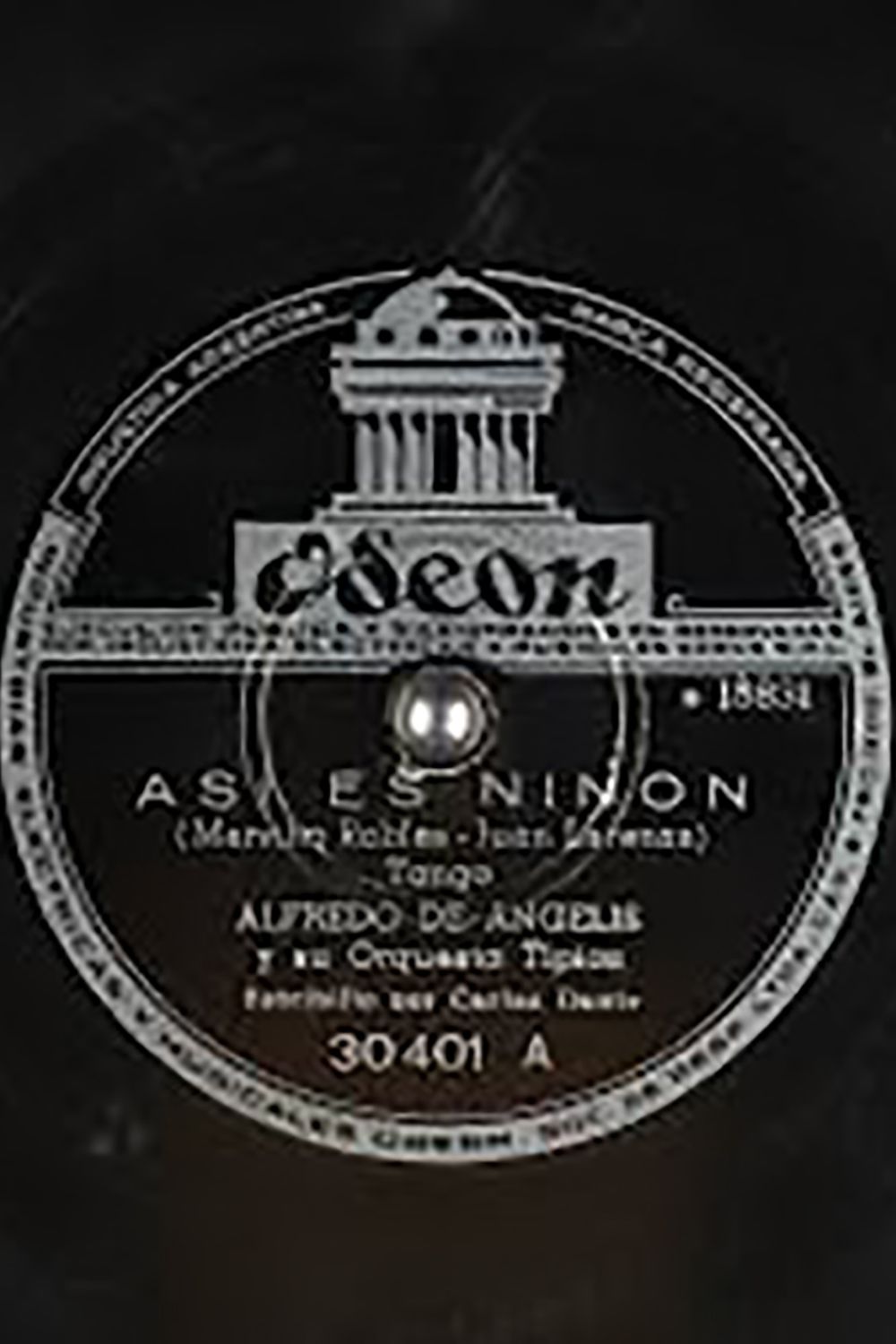 'Así es Ninón' vynil disc. Argentine Tango music.
